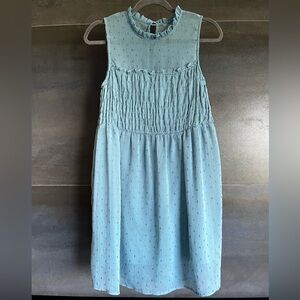 XHILARATION Teal Sheer Dress